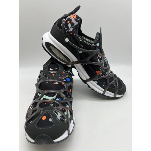 Nike Air Kukini Paint Splatter DV1894-001 Black Running Sneakers Men's Size 9 - Picture 5 of 12